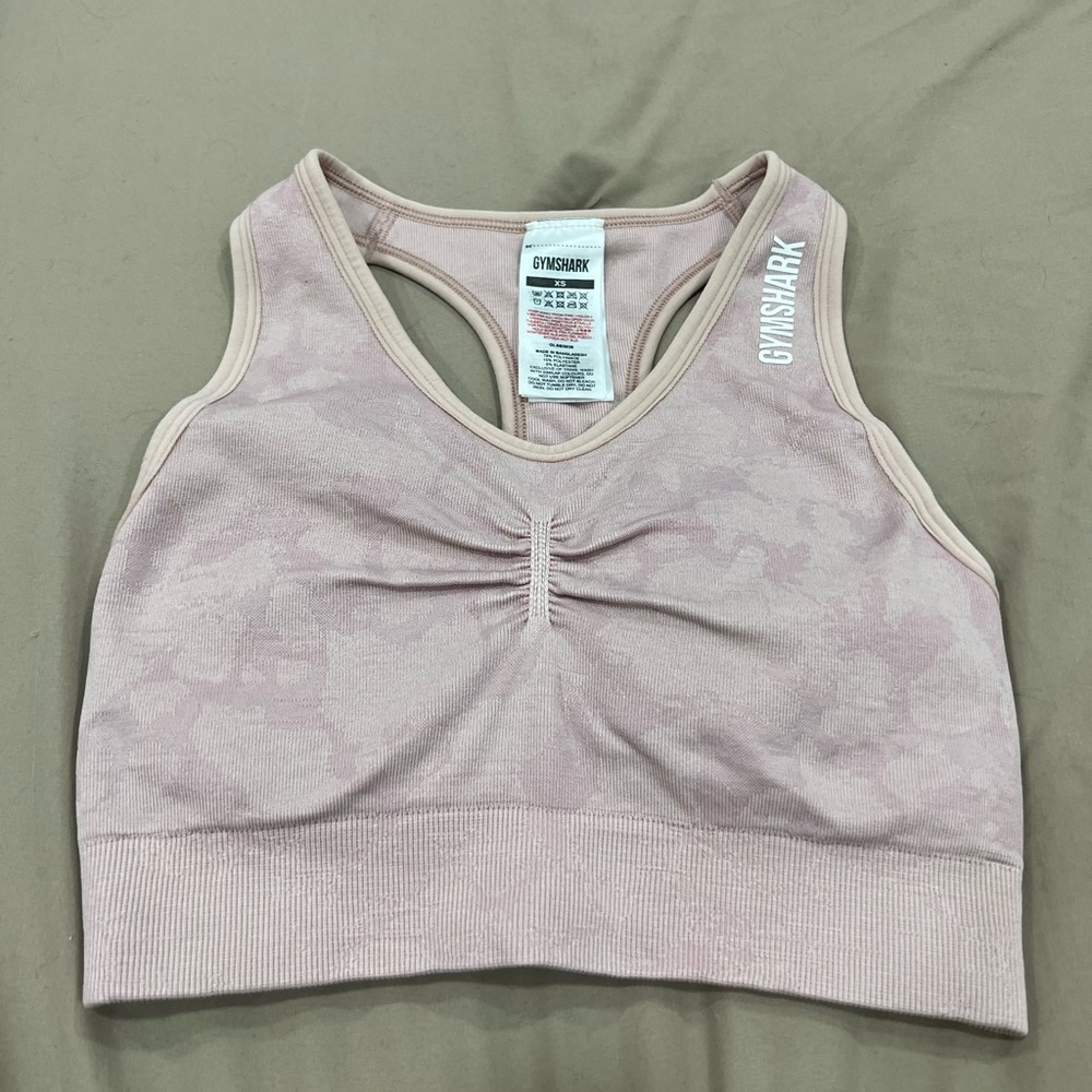 Pink Camo Gymshark Sports Bra